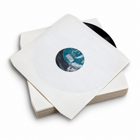 Binnenhoezen voor LP's (afgeronde hoeken en binnenfolie) - per 50 stuks