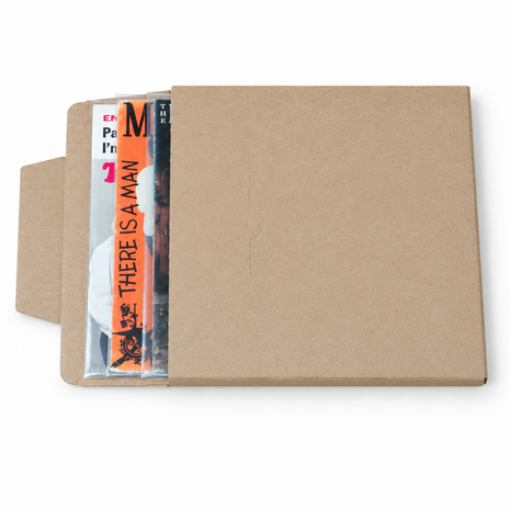 Verzendkarton voor Vinylsingles (1 tot 5 stuks) - per 25 stuks