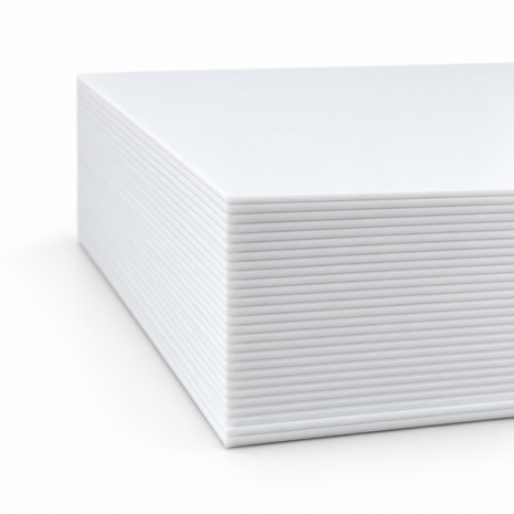 Vinylsingle Registers Wit - per 25 stuks