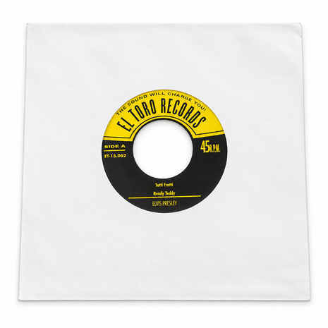 Wit Papieren Hoezen voor vinylsingles (Standaard) - per 100 stuks