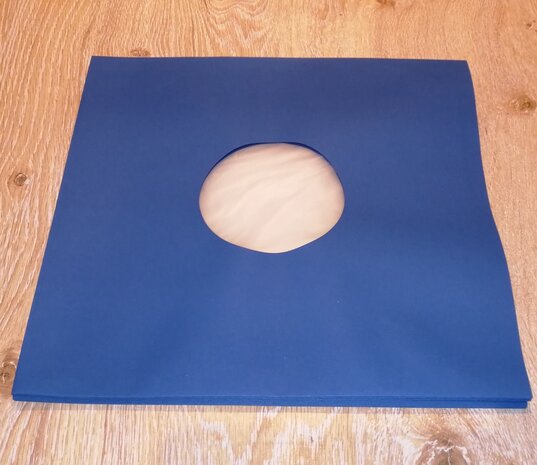 Binnenhoezen voor LP's (Blauw met antistatische voering) - per 10 stuks