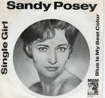 Sandy Posey - Single girl + Blue is my best colour (Vinylsingle)