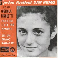 Gigliola Cinquetti - Non ho l'eta per amarti + Sei un bravo ragazzo (Vinylsingle)