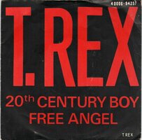 T. Rex - 20th century boy + Free angel (Vinylsingle)