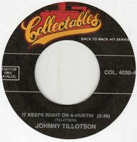 Johnny Tillotson - It keeps right on a-hurtin' + Talk back trembeling lips (Vinylsingle)