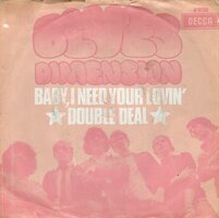 Blues Dimension - Baby, I need your lovin' + Double deal (Vinylsingle)