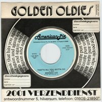 Brenda Lee - That's All You Gotta Do + Emotions (Vinylsingle)