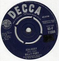 Billy Fury - Jealousy + Open your arms (Vinylsingle)