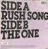 A - Rush Song + The One (Vinylsingle)_